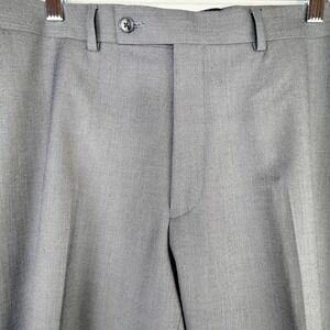 Calvin Klein Mens Grey Dress Pants Flat Front Suit Slacks Size 38W x 32L